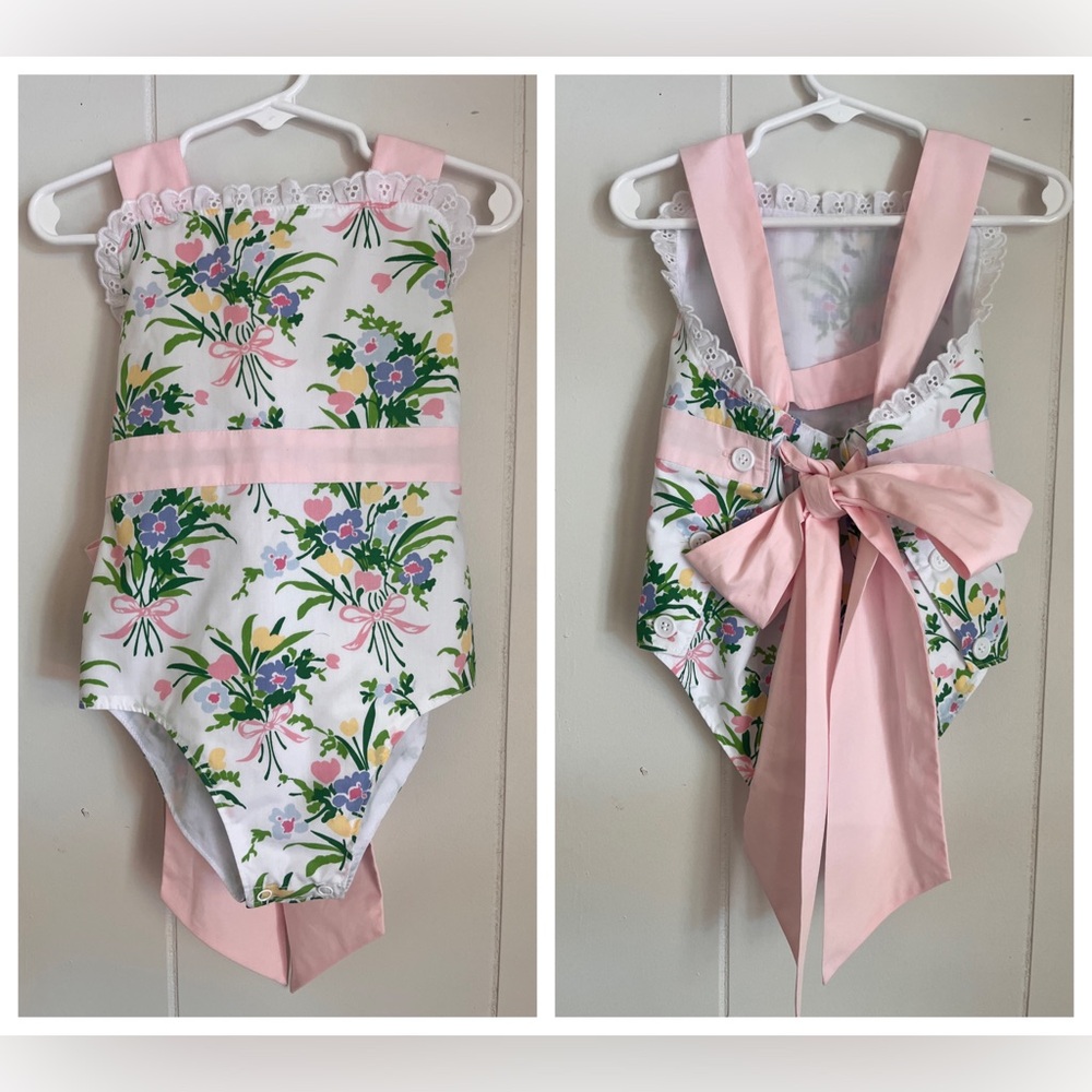 TBBC Sara Reed Sunsuit in Grove Park Garden Print